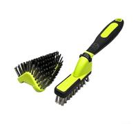 Tête de brosse carrée en forme de V avec poignée en ABS pour enlever la rouille et nettoyer la peinture et dépoussiérer (a)