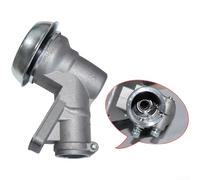 Tête de brosse de rechange en aluminium Oleo pour Mac EM780. Avec 28 x 10 et 32 x 10 dents, accessoire pour tondeuse forestière Finition argentée (A)