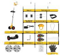 Tête de brosse pour désherbage, en acier à haute teneur en carbone, facile à installer, de couleur jaune