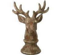 Tête de Cerf en Résine "Chalet" 33cm Taupe Marron