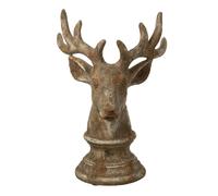 Tête de Cerf en Résine "Chalet" 39cm Taupe