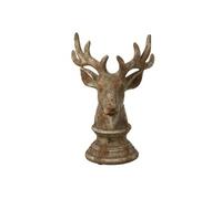 Tête de Cerf en Résine "Chalet" 39cm Taupe Marron