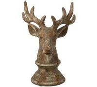 Tête de Cerf en Résine "Chalet" 39cm Taupe Marron