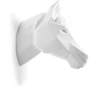 Tête de cheval Origami Résine Blanc