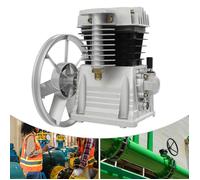 Tête de Compresseur d'Air 2CV - Tête de Pompe de Compresseur 1500W - 200L/Min pour Atelier Industriel