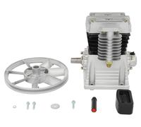 Tête de compresseur - Pompe à piston - Monétage - Double cylindre - Puissance 1,5 kW (2 ch) - Pour l'industrie et l'agriculture - Argent