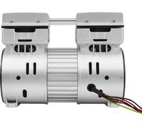 Tête de compresseur - Tête de pompe/moteur silencieux sans huile 1 hp - 750 W - 220 V - 145 l/min - 8 bar - 1400 rpm - 69 dB - Silver