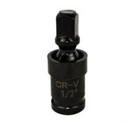 Tête de conversion de joint de 1,27 cm pour clé électrique construite en acier chromé noir traité thermiquement et joint articulé à 360 degrés (A)