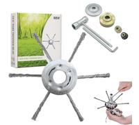 Tête de coupe-herbe à fil de gaz, tête de coupe-brosse à roue en fil d'acier de 7/8/9 pouces, remplacement universel for débroussailleuse à essence(9 inch)
