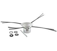Tête de coupe universelle, en aluminium, pour fil de diamètre 3,3–4,5 mm, avec un trou de 20/25,4 mm
