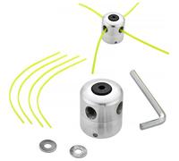 Tête de débroussailleuse aluminium double fil 2,4 mm - Compatible M8/M10/M12 (filetage gauche)