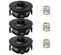 Tête de débroussailleuse avec ressort pour Tap And Go 195858-1 196146-9 compatible avec Dur181z Dur141 Dur140 Dur180z Bur181 Bur141 Kit de 3 housses de bobine en nylon