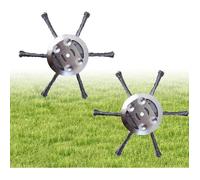 Tête de débroussailleuse en Acier Inoxydable 6 Lames Brosse métallique pour débroussaillage Accessoire de Jardinage(Style 2)