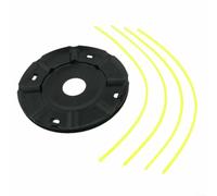 Tête de débroussailleuse en métal avec 4 lignes, tête de brosse en fer robuste, faible vibration, pièce de rechange pour tondeuse à gazon