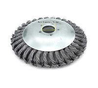 Tête de désherbage Fil d'acier, 6/8 Pouce Brosse rotative disque de pinceau à roue pour Outils de Pelouse Jardin Agriculture - Trou intérieur 25.4mm (6 Pouce)