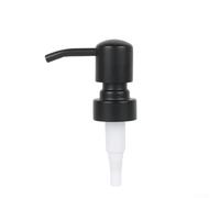 Tête de distributeur de savon en acier inoxydable 28/400 avec presse lisse et couvercle rotatif pour une utilisation facile à la maison et dans les environnements commerciaux (P12 tête ronde)