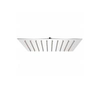 vidaXL Tête de douche plongeante carrée Acier inoxydable 20x20 cm Multicolore