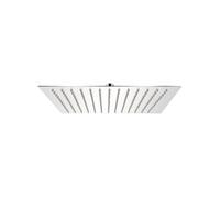 vidaXL Tête de douche plongeante carrée 30x30 cm en acier inoxydable Gris