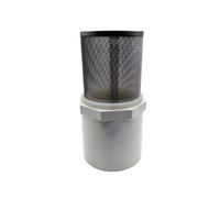 Tête de filtre d'aspiration en acier inoxydable avec raccord de tuyau en PVC, filtre de valve à pied pour pompes à eau, aquariums, piscines (40 mm)