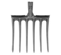 Tête de Fourche en Acier pour Ameublir le Sol, Jardins et champs | Quatre Dents Robustes, Fixation sur Manche en Bois, Diamètre 35mm, pour Retourner le Compost et Préparer les Plates-Bandes
