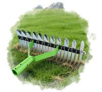 Tête de grelinette en acier inoxydable, 32 cm, pour le scarification du gazon