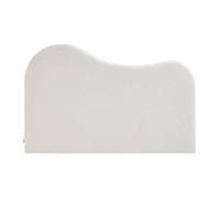 Vente-unique - Tête de lit 140 cm - Tissu Bouclette - Blanc - VORIOTA