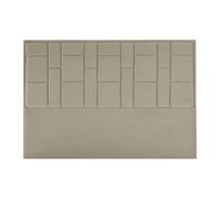 Vente-unique - Tête de lit 140 cm - Velours - Taupe - Hermine