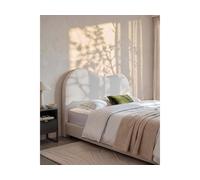 Vente-unique - Tête de lit 160 cm - Tissu Bouclette - Blanc - VORIOTA