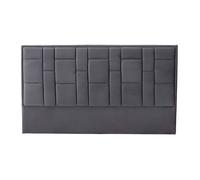 Vente-unique - Tête de lit 160 cm - Velours - Gris foncé - Hermine