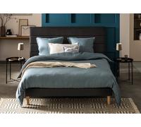 Tête de lit 160 x 120 cm jersey gris fonce - Bultex tête de lit thera