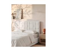 Vente-unique - Tête de lit 180 cm - Velours - Beige - Hermine