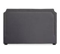 Menzzo - Tête de lit Milana - Tissu gris capitonné - 180 cm - pour lit double
