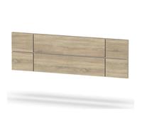 Tête de lit adulte coloris Cambrian -Blanc - Hauteur 50 x Longueur 160 x Profondeur 3.2 cm