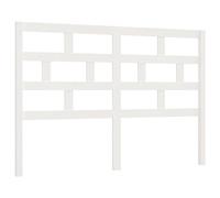 Tête de Lit Adulte Double VidaXL en Pin Massif Blanc 166x4x100 cm sur Pied pour Chambre à Coucher