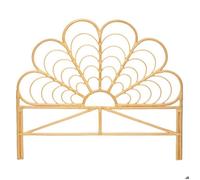 Atmosphera - Tête de Lit Aoni en Rotin 160 x 140 cm, Forme Fleur, Style Bohème - pour Chambre Adulte 2 Personnes