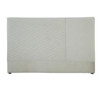 Tête de lit avec motif géométrique en velours beige L170 cm RIGA