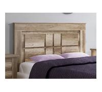 Tête de lit avec pieds coloris chêne vieilli - Longueur 160 x profondeur 3 8 x hauteur 119 3 cm