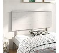Tête de lit Blanc 144x6x82,5 cm Bois massif de pin blanc G