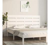 Tête de lit Blanc 180x3x80 cm Bois massif de pin Blanc G