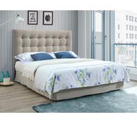 Tête de lit capitonnée - 160 cm - Tissu - Beige - FRANCESCO