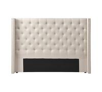 Vente-unique - Tête de lit capitonnée 170 cm - Tissu - Beige - Massimo