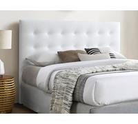 Vente-unique - Tête de lit capitonnée 180 cm - Simili - Blanc - Francesco