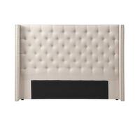 Tête de lit capitonnée - 190 cm - Tissu - Beige - MASSIMO
