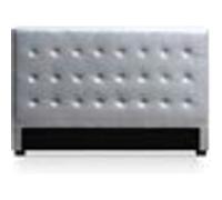 Menzzo HB180 Contemporain Luxor Tête de Lit Bois Argent 8 x 190 x 122 cm