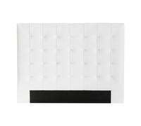 Tête de lit capitonnée blanc cassé 160 cm HALCIONA