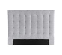 Miliboo Tête de lit capitonnée en Tissu Gris L160 cm HALCIONA