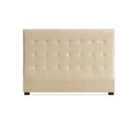 Tête de Lit Capitonnée en Velours Amor 160cm Beige