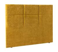 Tête de lit Carre Chic 180cm chenillé ocre