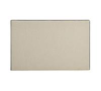 Vente-unique - Tête de lit déhoussable 170 cm - Coton et Lin - Beige et Noir - CHESMA