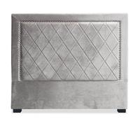 Tête de Lit Design en Velours Sofia 140cm Argent